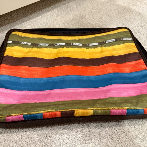 LeSportsac Vibrant Striped Sleeve for Laptop - Picture 1 of 8